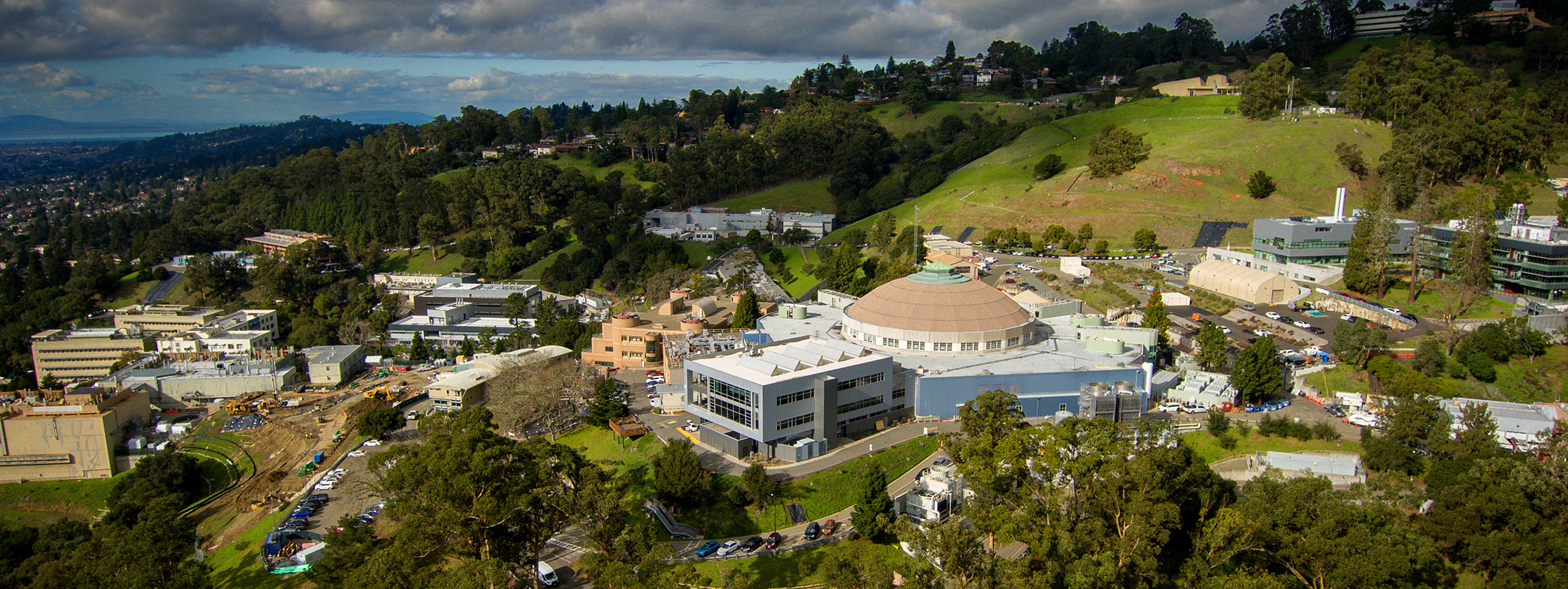 An aerial view of the Lab